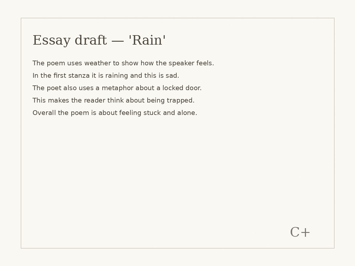 First draft