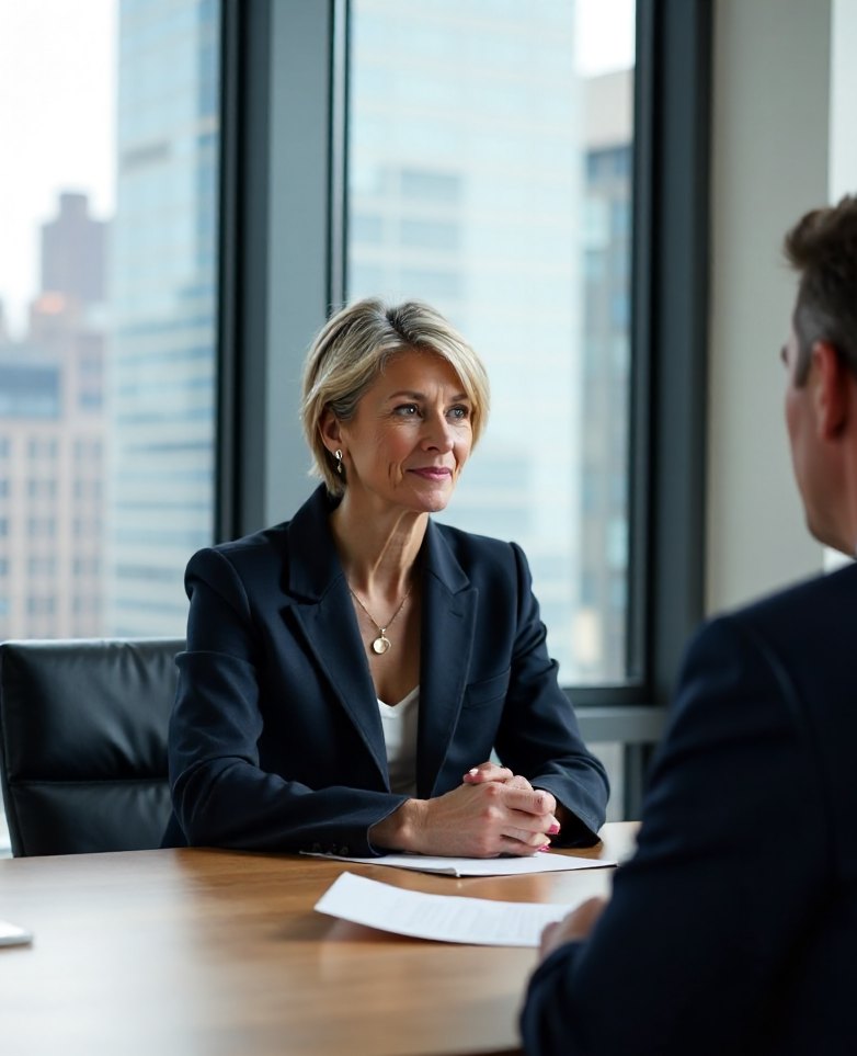 A Ledger and Vance fractional CFO in a meeting with a founder