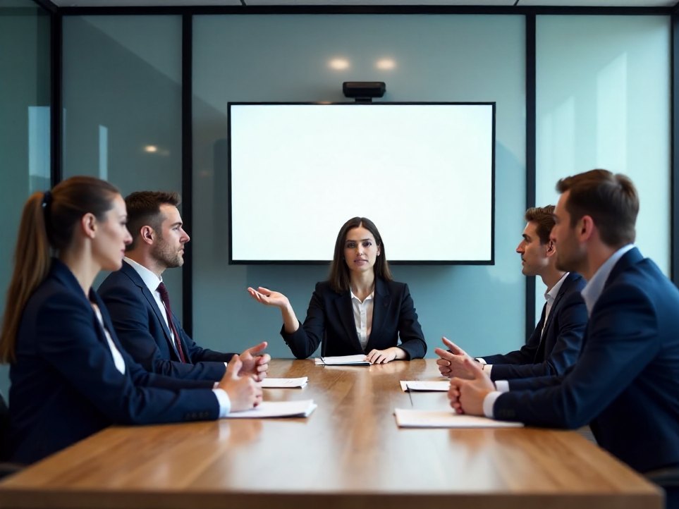 A board meeting where the reporting has to hold up
