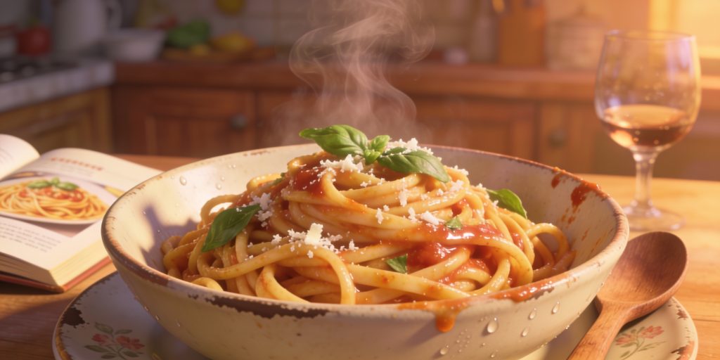 A twenty-minute pasta dish in a single pot